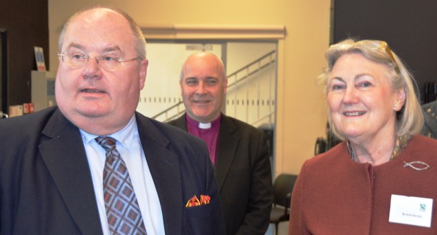Eric Pickles, Rt Revd Stephen Cottrell, Bishop of Chelmsford, and Alison Davies