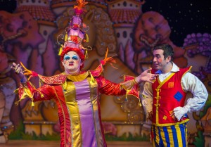 L-R Fred Broom, Matthew Quinn (Aladdin, Queen's Theatre Hornchurch 2015) by Mark Sepple