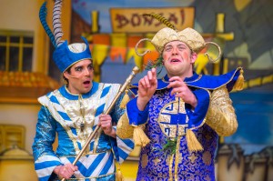 L-R Thomas Sutcliffe, Callum Hughes (Aladdin, Queen's Theatre Hornchurch 2015) by Mark Sepple