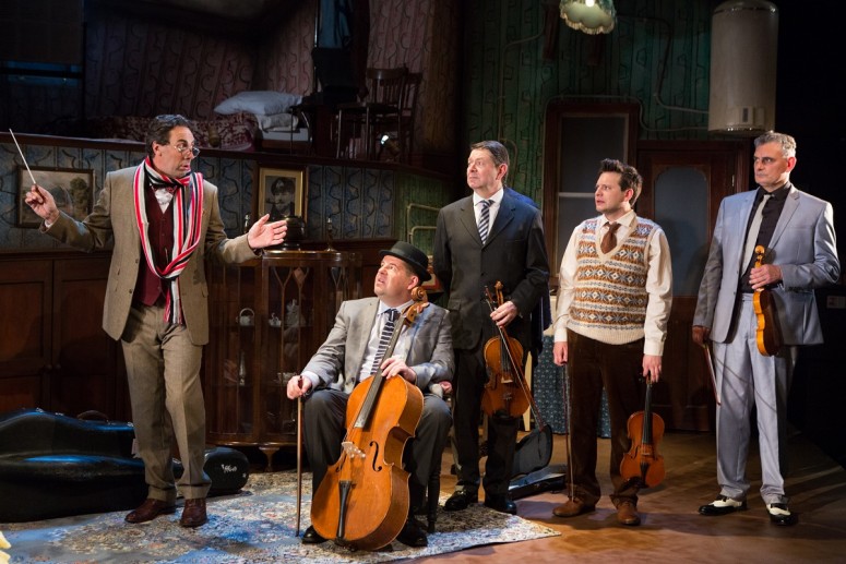 The 'Musicians'. The Ladykillers at the New Wolsey Theatre. Photo Mike Kwasniak small